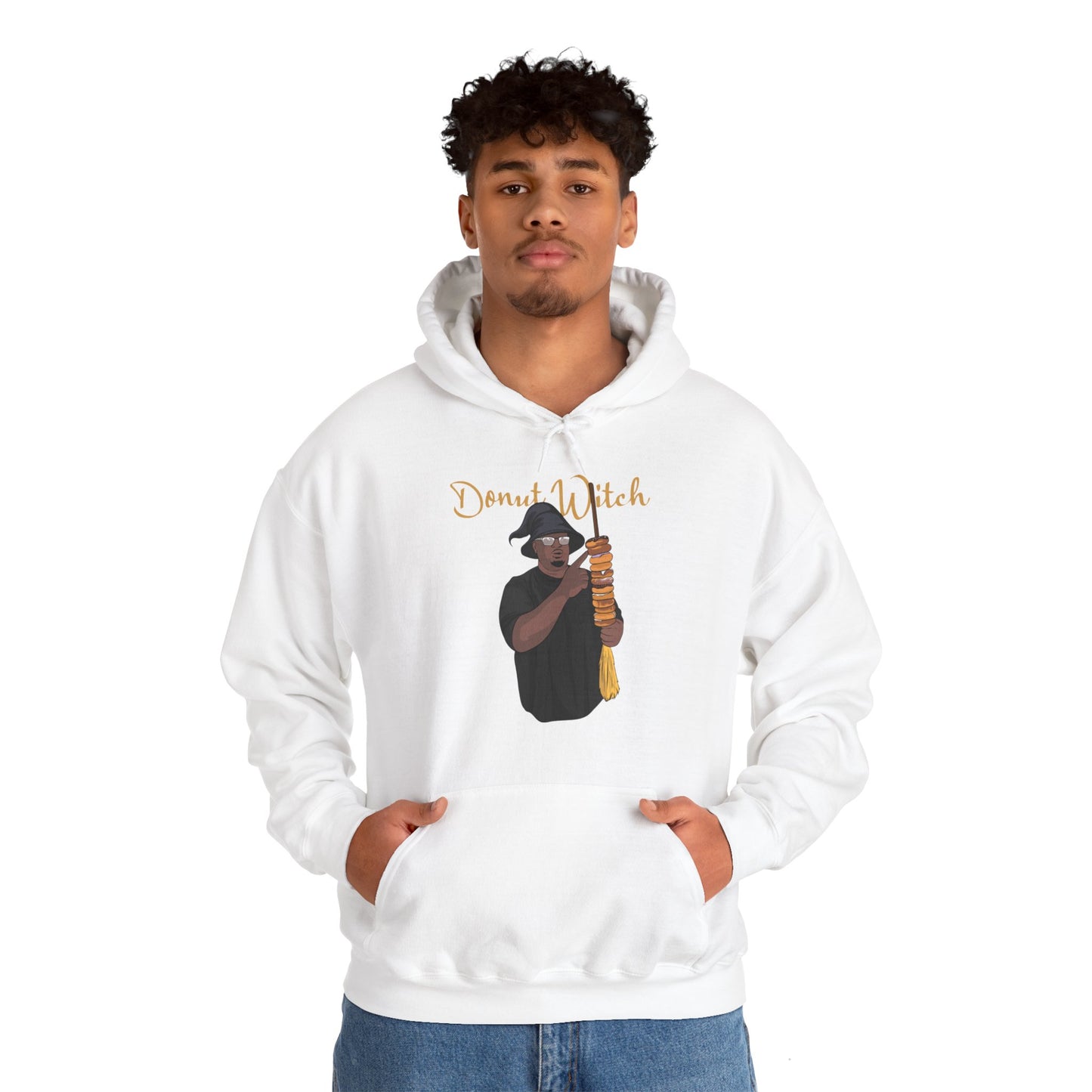 Men's Donut Witch Hooded Sweatshirt
