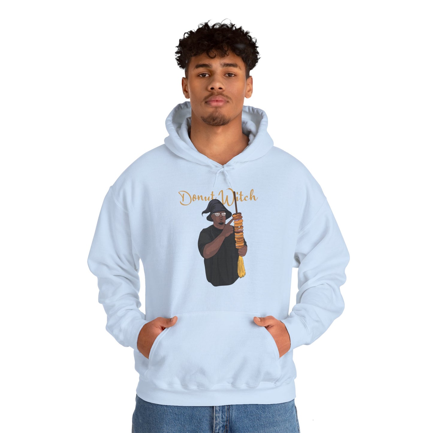 Men's Donut Witch Hooded Sweatshirt